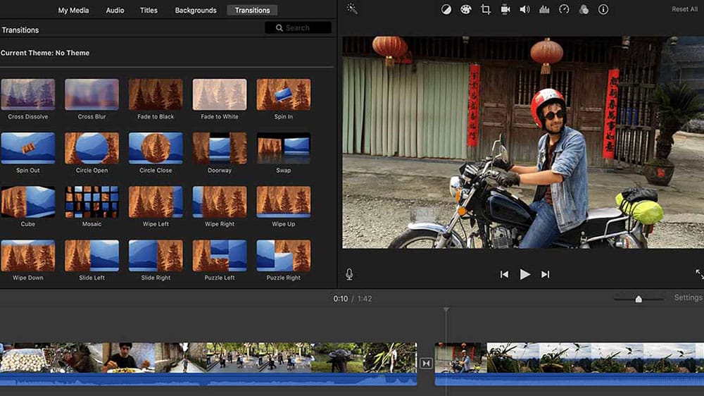 iMovie free video editing software