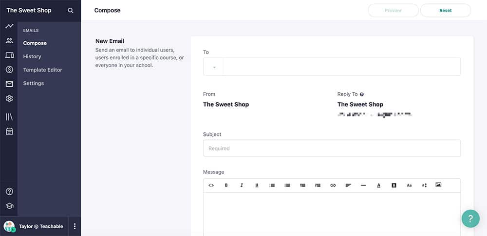 Email students