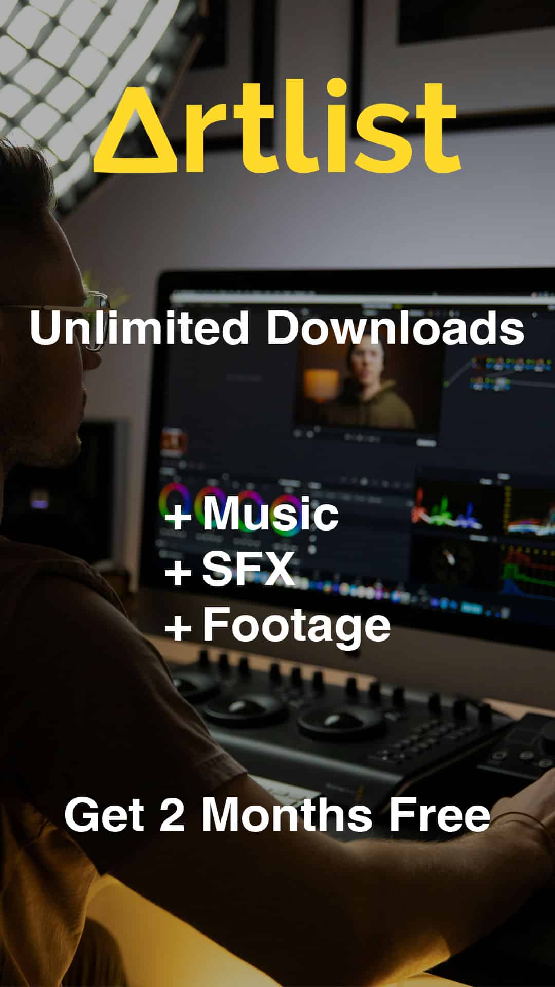 Artlist Banner Ad