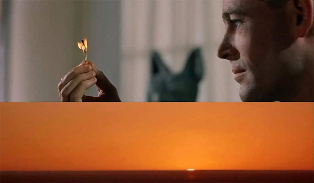 Match cut split view from Lawrence of Arabia