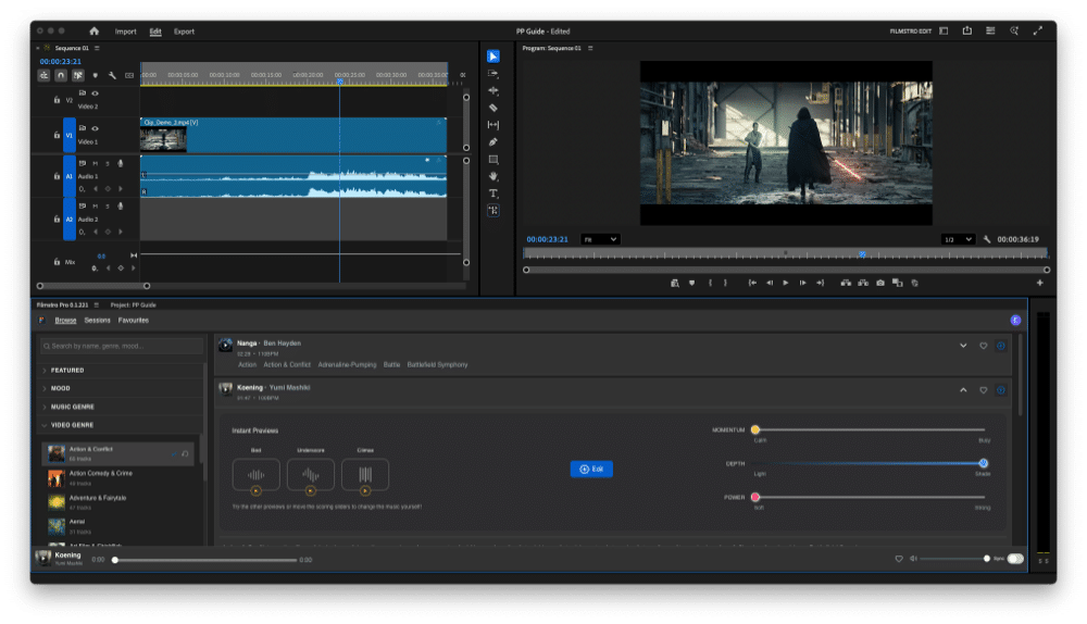 Filmstro browse window